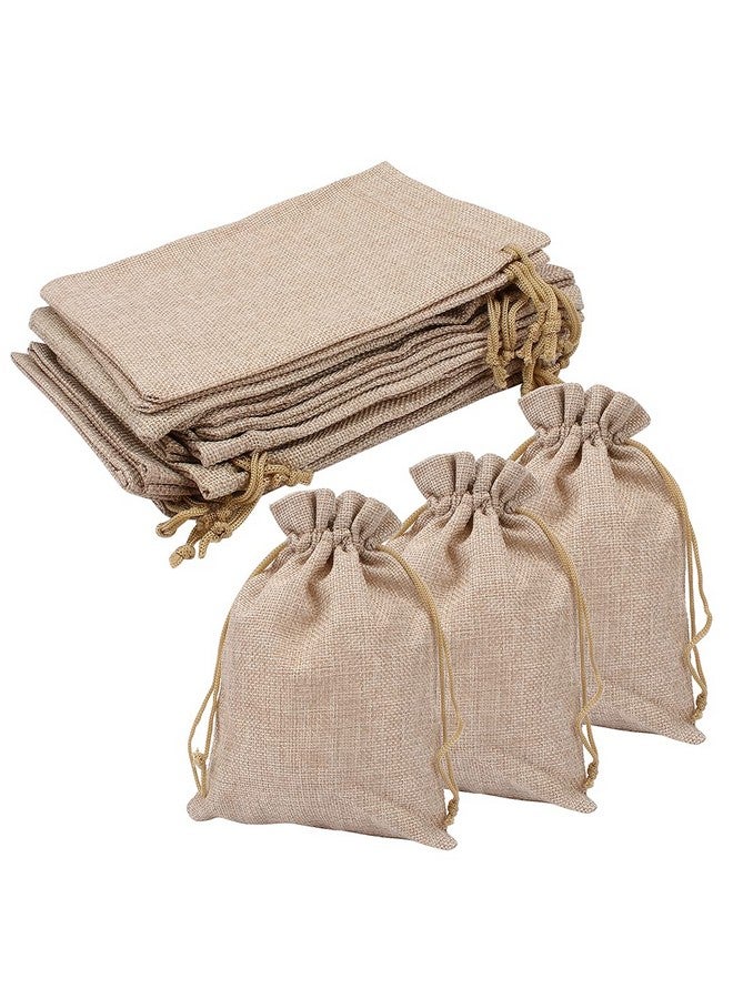Hapdoo Lot Of 30 Burlap Bags With Drawstring Gift Bags Jewelry Pouches Sacks For Wedding Party And Diy Craft, 5 X 7 Inches - Image 1