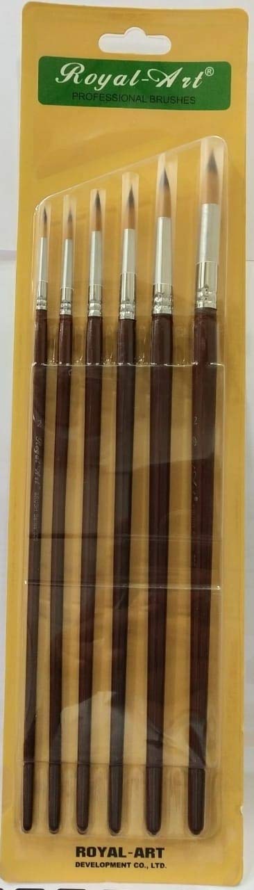 Royal Art Paint Brushes Professional Round Set (6) - Image 1