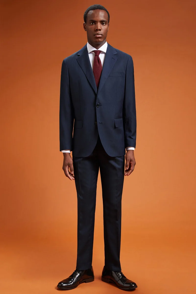 Men's single-breasted suit - DK Blue