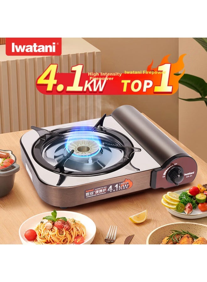 Iwatani Outdoor Camping Portable Cassette Stove Gas Burner 4.1kw Za-41 - Image 1
