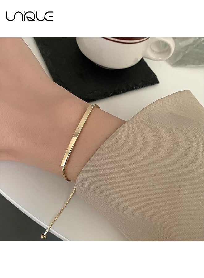 Unique Bracelet - Geometric Metal Openwork Bracelet - Adjustable - Fringed Bracelet - Stylish Simplicity - Ladies - Best Gift - Image 3