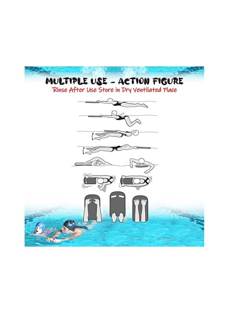 DeloPik Swimming Board Float Kickboard Swim Safe Training Tool For Kids Adults (Multicolour) - Image 2