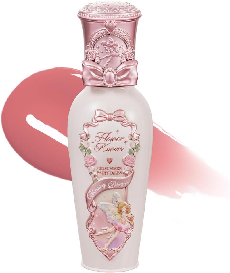 Flower Knows Midsummer Fairytales Lip Gloss-Glowy Moisturizing Coating Lip Lacquer-Hydrating Tinted Lip Oil for Girls & Women-Vegan & Cruelty Free - 0.17Fl Oz (G02 Little Flower Fairy, 5 ml) - Image 1