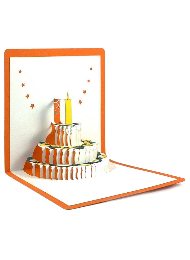 Wow Cards Happy birthday greeting card with birthday cake inside - Image 3