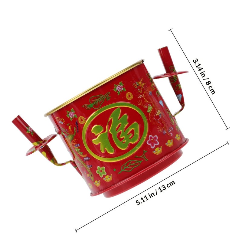 Small Round Iron Chinese Incense Burner For Outdoor Doorway Feng Shui Home Decoration - Image 3