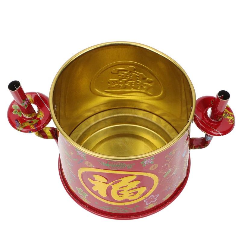 Small Round Iron Chinese Incense Burner For Outdoor Doorway Feng Shui Home Decoration - Image 2