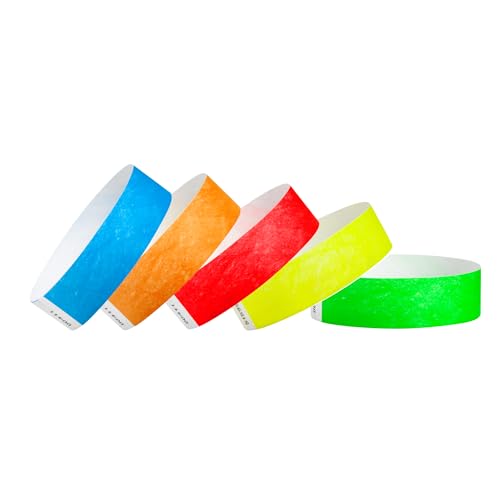 Wristco 10,000 WristCo Tyvek Wristbands for Events – 5-Color Variety Pack – Tamper-Proof Design Prevents Reuse – Premium-Grade Bracelets for Hospital & Medical ID, Party, VIP Identification - Image 1