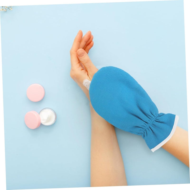 Uonlytech Exfoliating Essential Oil Hand Care Gloves 1 Pair Blue Thickened Heat Preservation Moisturizing Spa Gloves for Dry, Rough Skin Treatment - Image 5