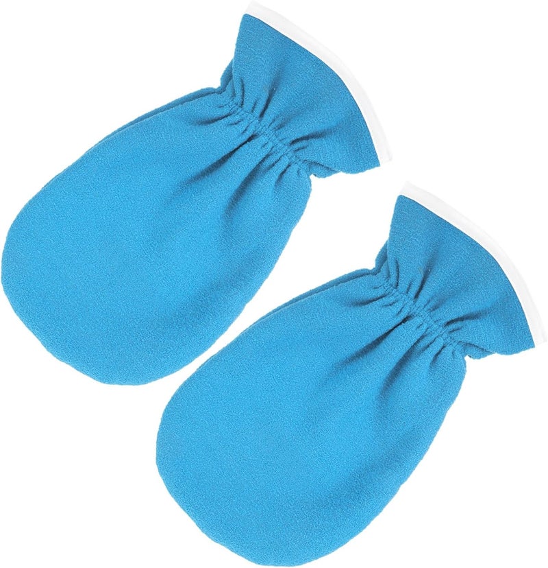 Uonlytech Exfoliating Essential Oil Hand Care Gloves 1 Pair Blue Thickened Heat Preservation Moisturizing Spa Gloves for Dry, Rough Skin Treatment - Image 1