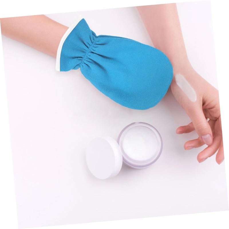 Uonlytech Exfoliating Essential Oil Hand Care Gloves 1 Pair Blue Thickened Heat Preservation Moisturizing Spa Gloves for Dry, Rough Skin Treatment - Image 4
