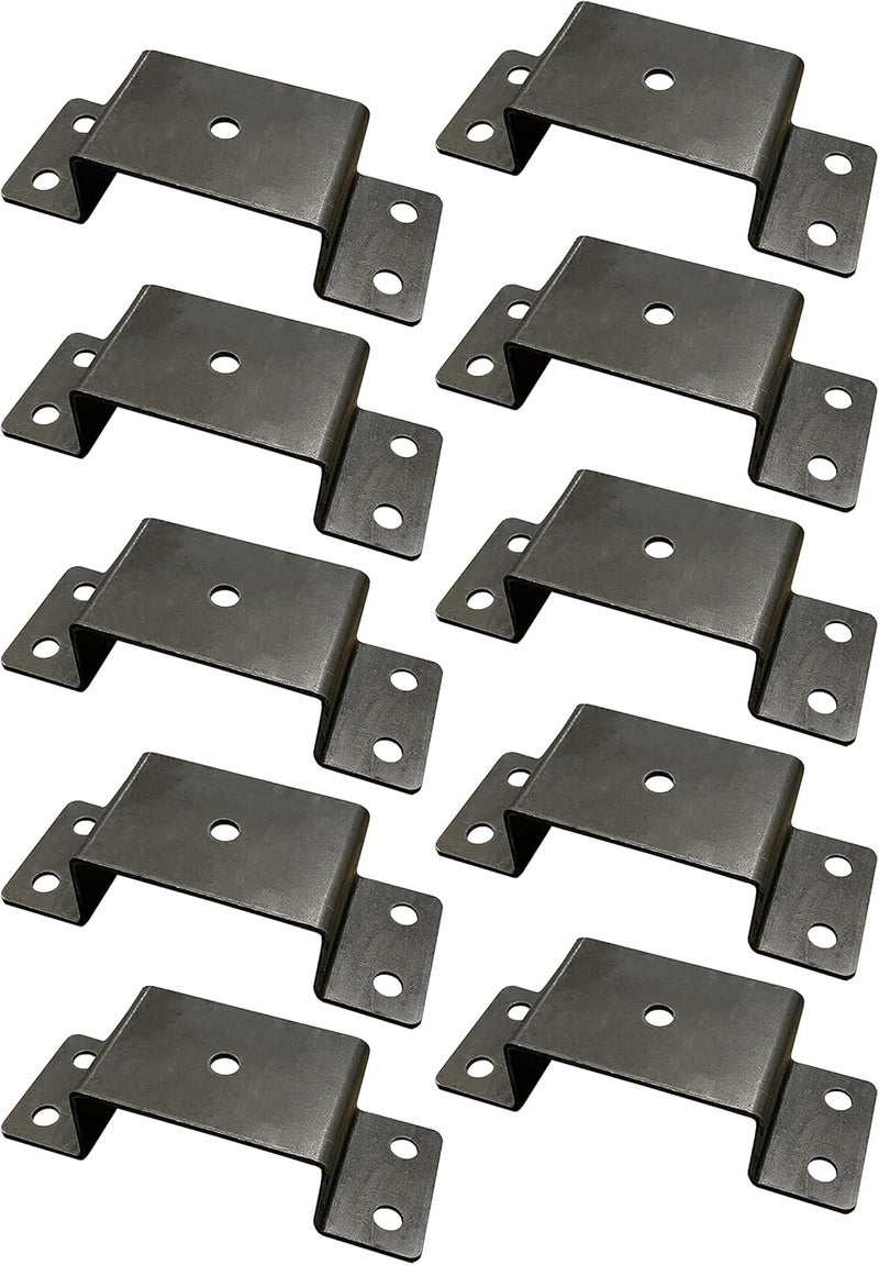 AA A.A Heavy Duty Bolt-On 2x4 Steel Stake Pockets for Trailer & Truck (10 Pack) - Image 1