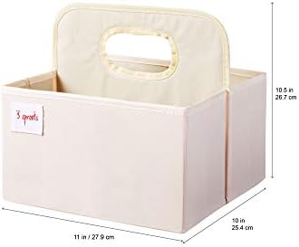 3 Sprouts Baby Diaper Caddy - Organizer Basket For Nursery, Bear - Image 5