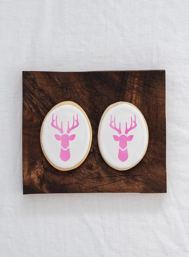 Devasya Crafts Deer Head Cookie Stencil Template - Reusable & Durable Food Safe Stencils for Cookies and Baking - Image 4
