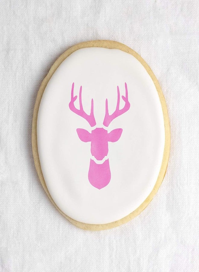 Devasya Crafts Deer Head Cookie Stencil Template - Reusable & Durable Food Safe Stencils for Cookies and Baking - Image 2