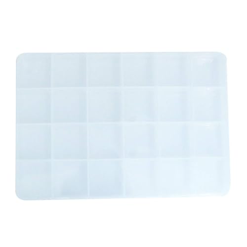 RLECS 2pcs 24 Slots Transparent Plastic Jewelry Organizer Box Compartment Storage Container for Bead Rings Jewelry Display Organizer - Image 3