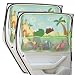DIZA100 Car Window Shade for Baby 2 Pack Car Sun Shades with Storage Pockets Car Window Curtain 7 Suction Cups Dinosaurs Pattern for SunHeatUV Rays Protection - Image 2