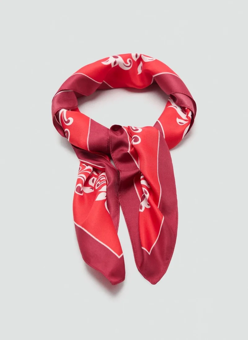 MANGO Jaida Printed Lightweight Scarf