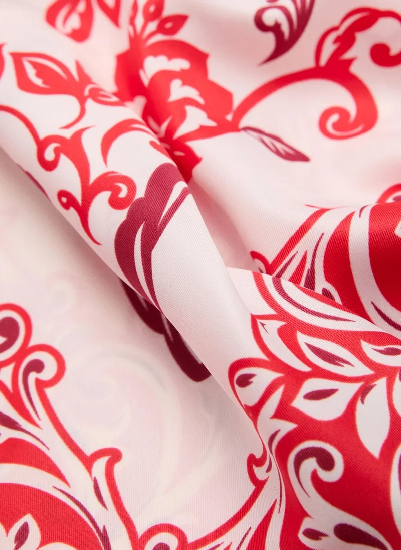 MANGO Printed Lightweight Scarf