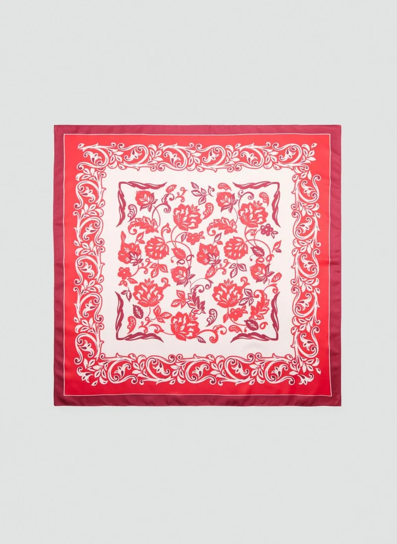 MANGO Jaida Printed Lightweight Scarf