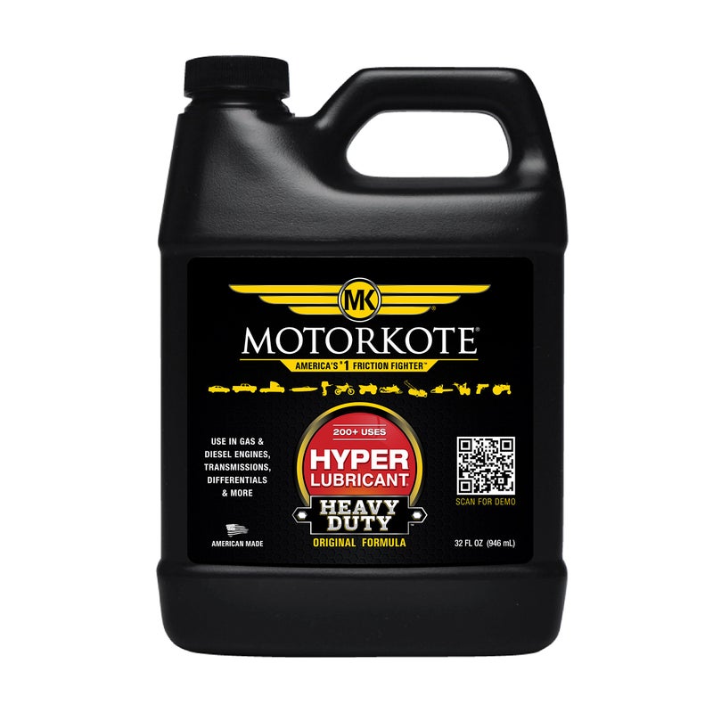 Motorkote MK-HL32-06 Heavy Duty Hyper Lubricant Engine Treatment, 32-Ounce, Single, Black - Image 1