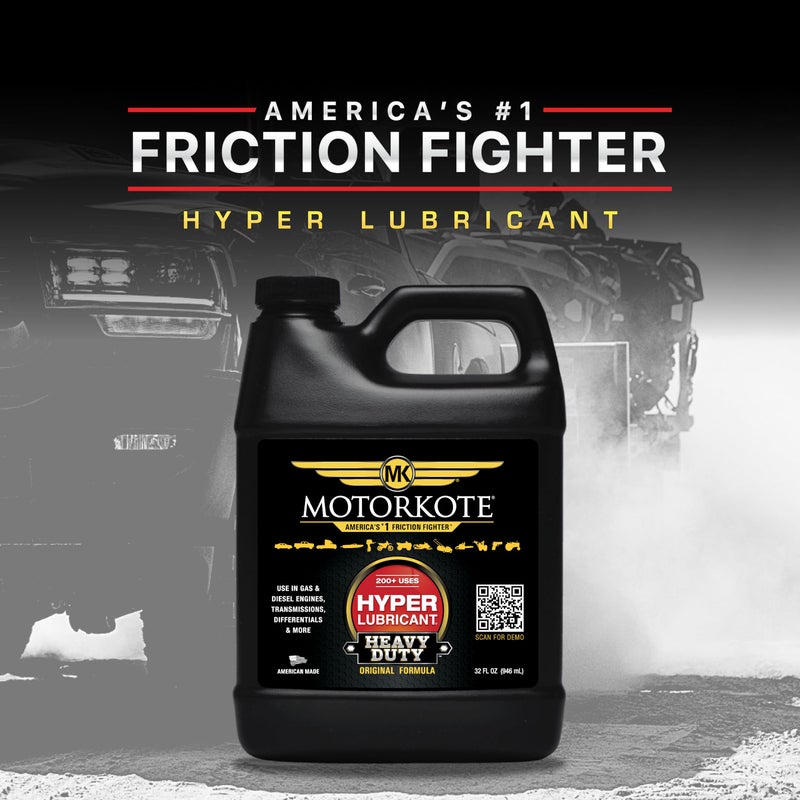 Motorkote MK-HL32-06 Heavy Duty Hyper Lubricant Engine Treatment, 32-Ounce, Single, Black - Image 2