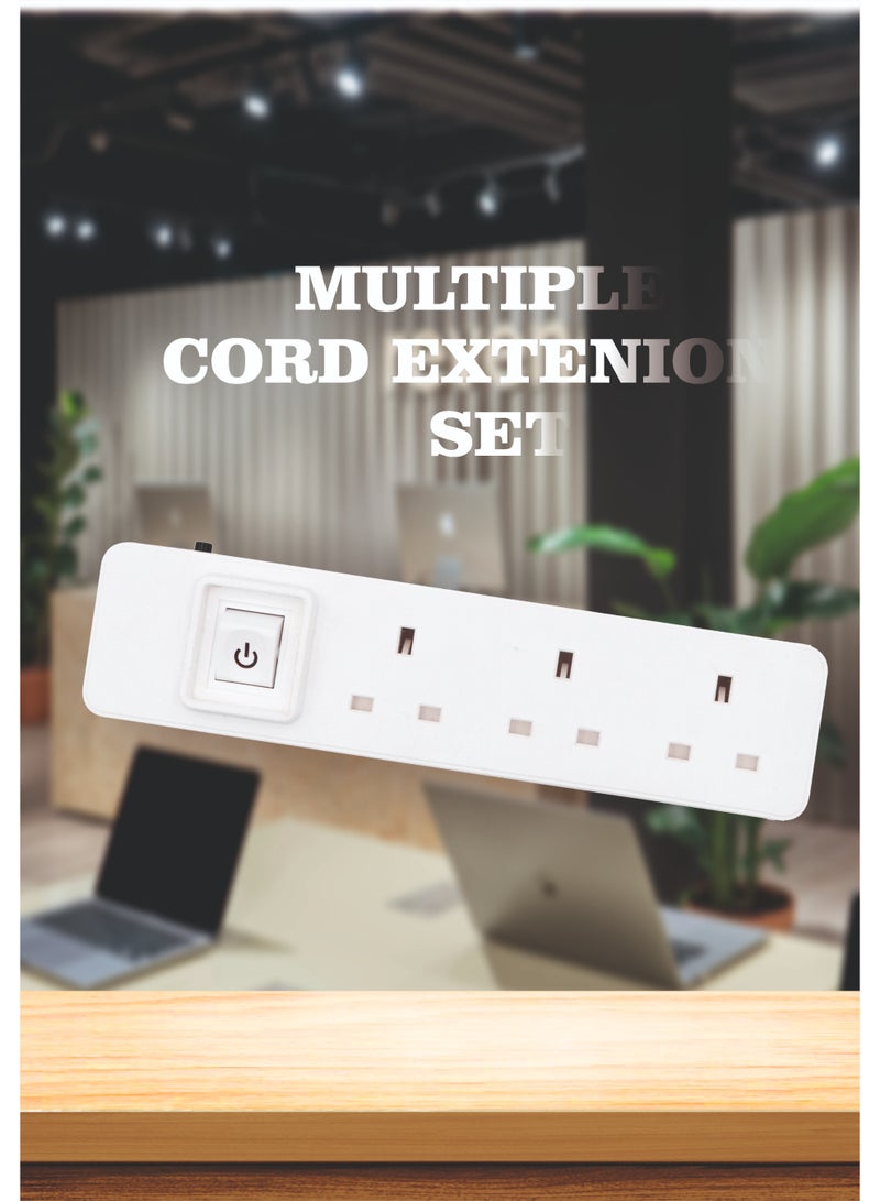 MOVAL Power Extension Cord 5m | 3 Socket Power Strip | Heavy Duty Extension Lead | Multi Plug Extension Cable for Home & Office - Image 2