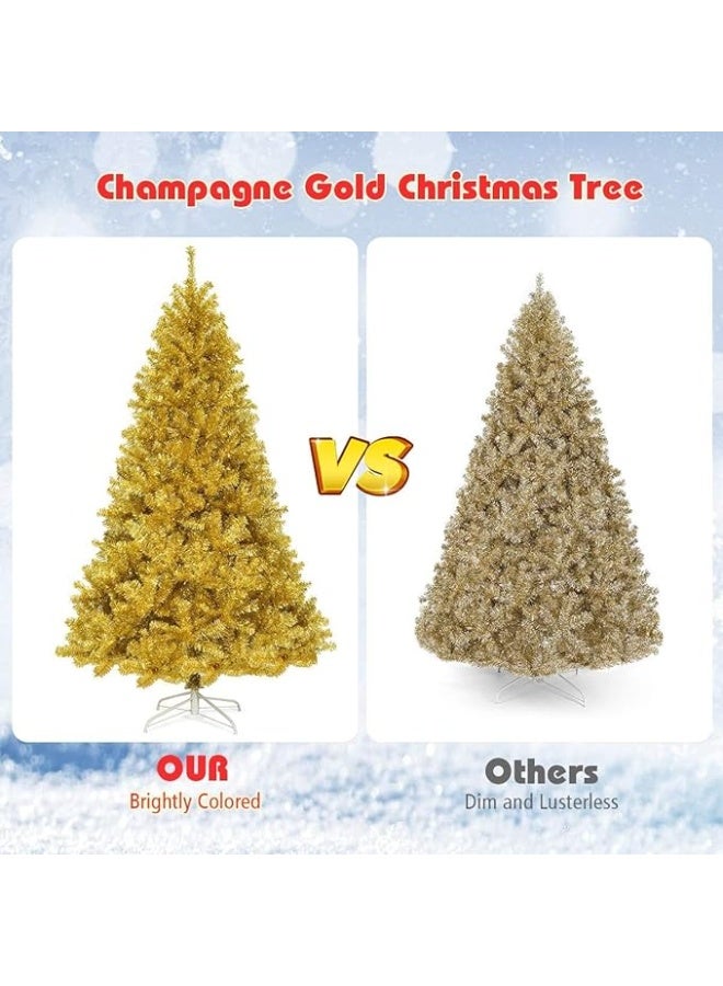 NIBEMINENT Golden Christmas Tree 7FT Christmas Tree Artificial Christmas Tree Xmas Tree - Image 5