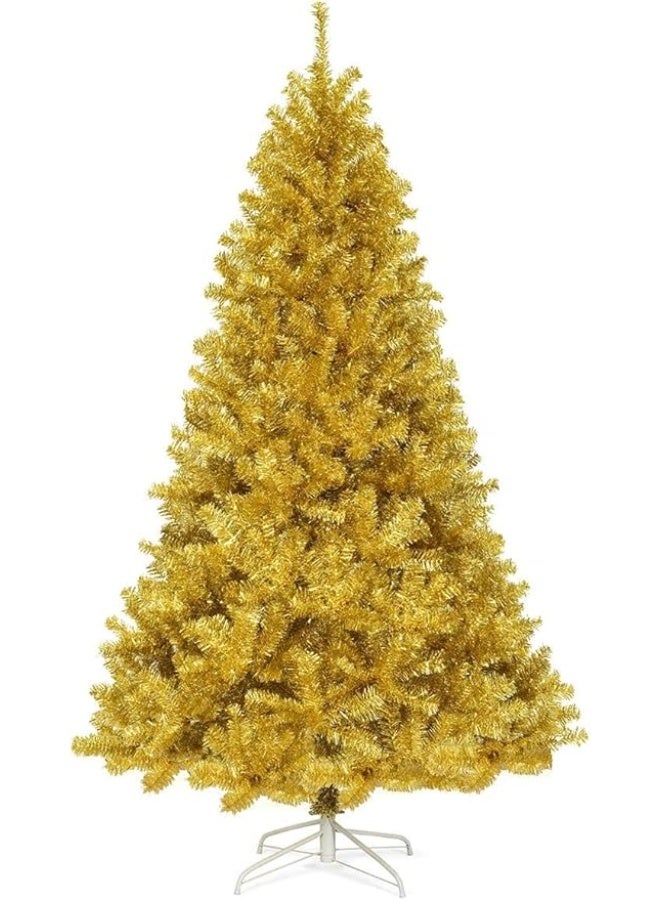 NIBEMINENT Golden Christmas Tree 7FT Christmas Tree Artificial Christmas Tree Xmas Tree - Image 1