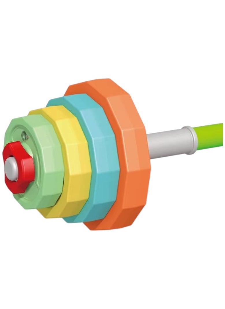 H&C Dumbbell and Barbell Toys for Children Elementary School Boys Adjustable Weight Water Filled Sand Sports Toys Kids  - Image 2