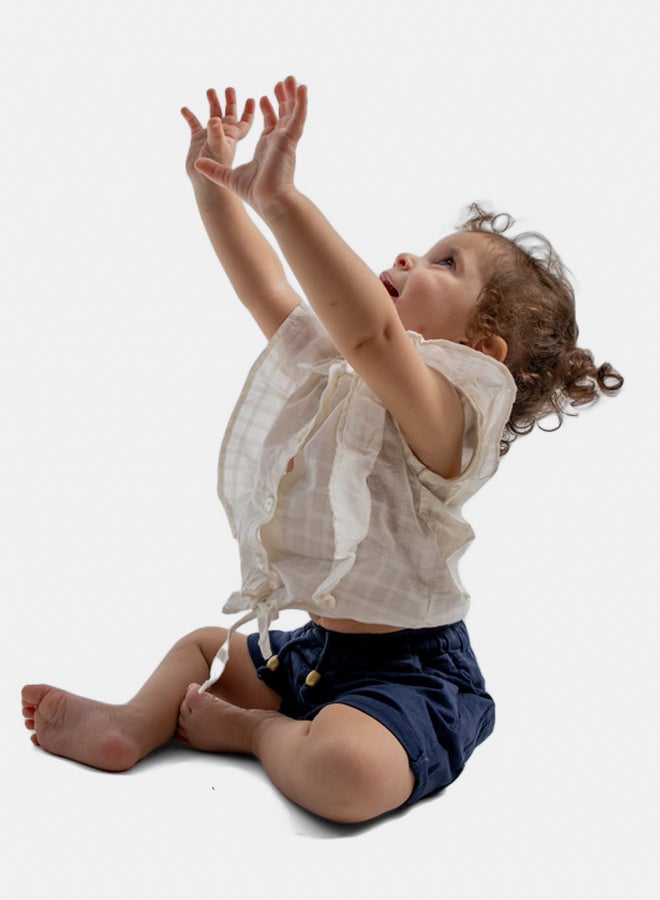 Nanaz Baby Girl Ruffle-Sleeve Blouse - Image 3