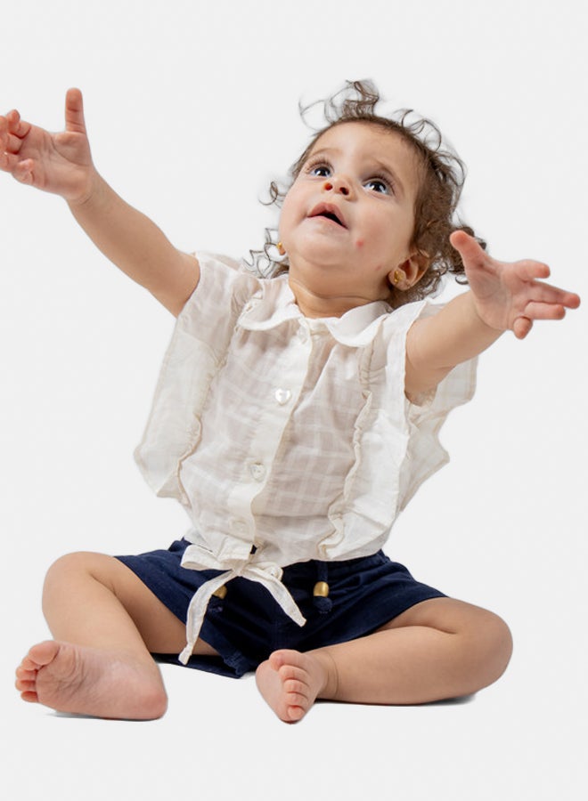 Nanaz Baby Girl Ruffle-Sleeve Blouse - Image 5