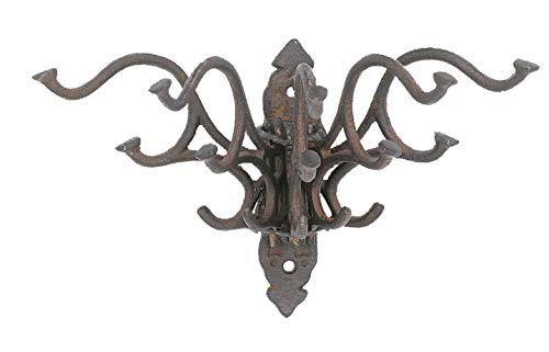 INsideOUT Victorian Style Folding Coat Rack 5 Prong Swivel Hook - Image 1