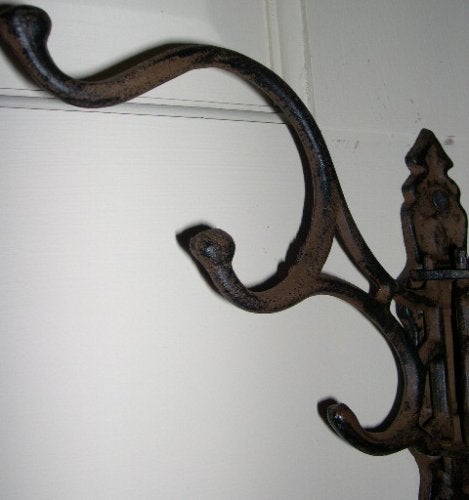 INsideOUT Victorian Style Folding Coat Rack 5 Prong Swivel Hook - Image 4