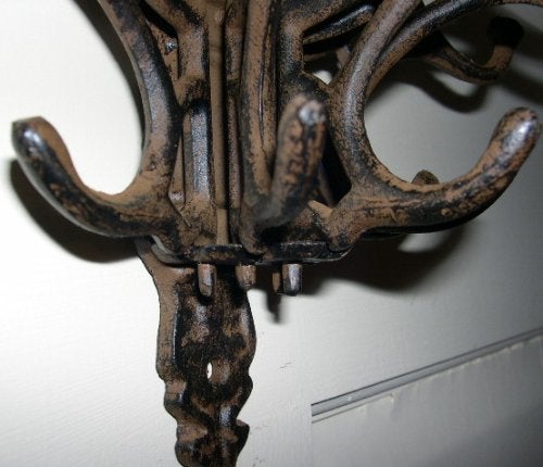 INsideOUT Victorian Style Folding Coat Rack 5 Prong Swivel Hook - Image 3