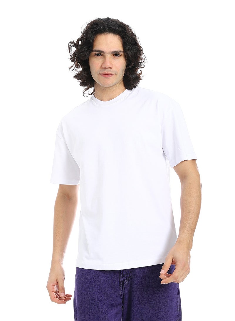 Andora Crew Neck Short Sleeves T-Shirt_White - Image 1