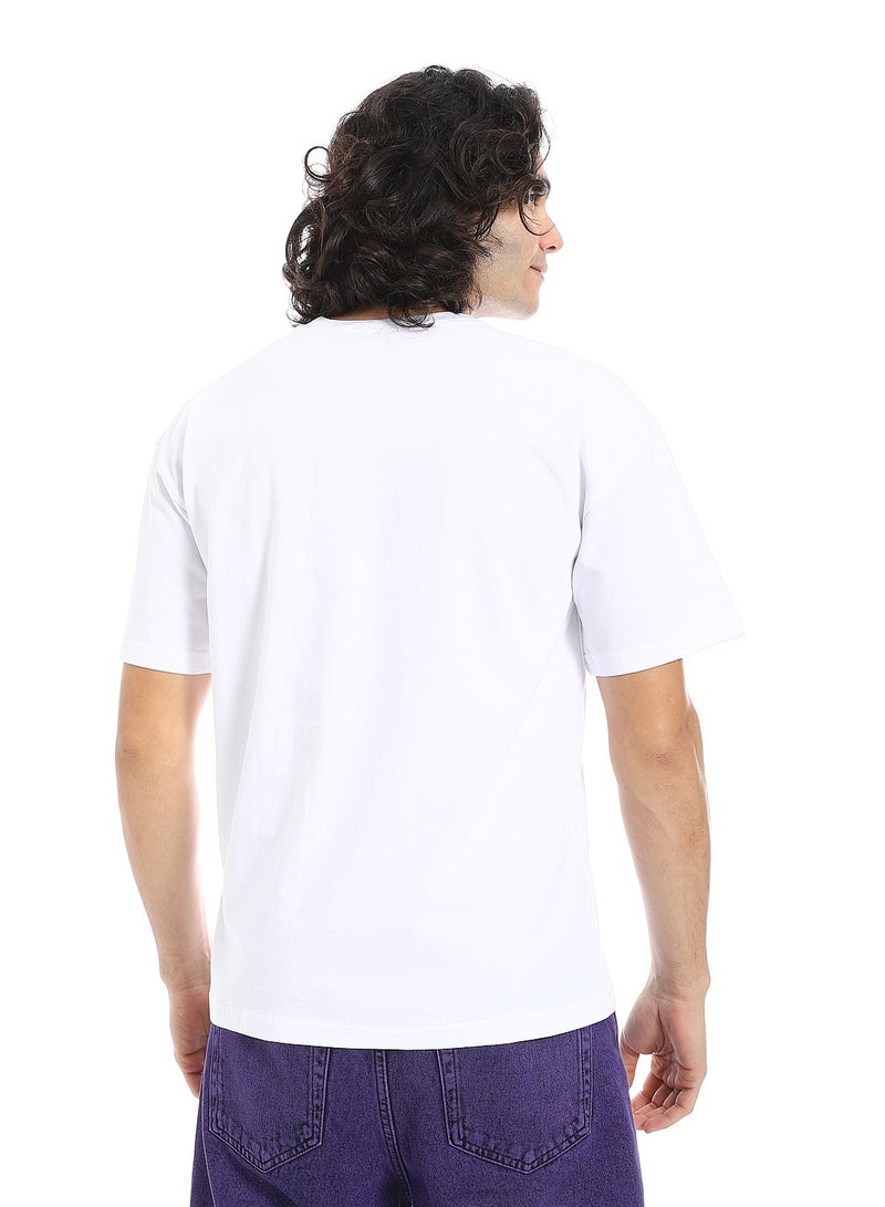Andora Crew Neck Short Sleeves T-Shirt_White - Image 3