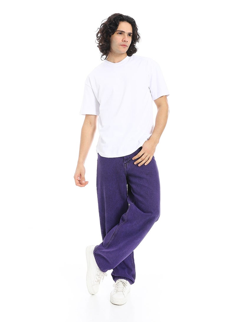 Andora Crew Neck Short Sleeves T-Shirt_White - Image 5