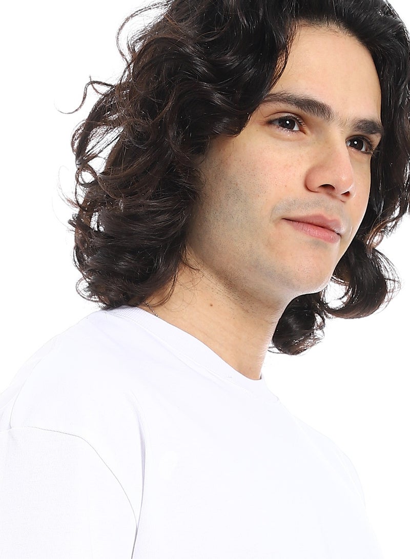 Andora Crew Neck Short Sleeves T-Shirt_White - Image 4