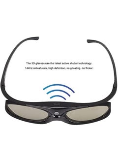 ماركة غير محددة نظارات 3D مزدوجة DLP، نظارات شاحن نشط 3D بتردد 144 هرتز، تستخدم عدسات LCD لنظارات 3D مع مشروع DLP، متوافقة مع Optoma وBenQ وAcer وVivitek وDell وViewsonic.  - Image 5