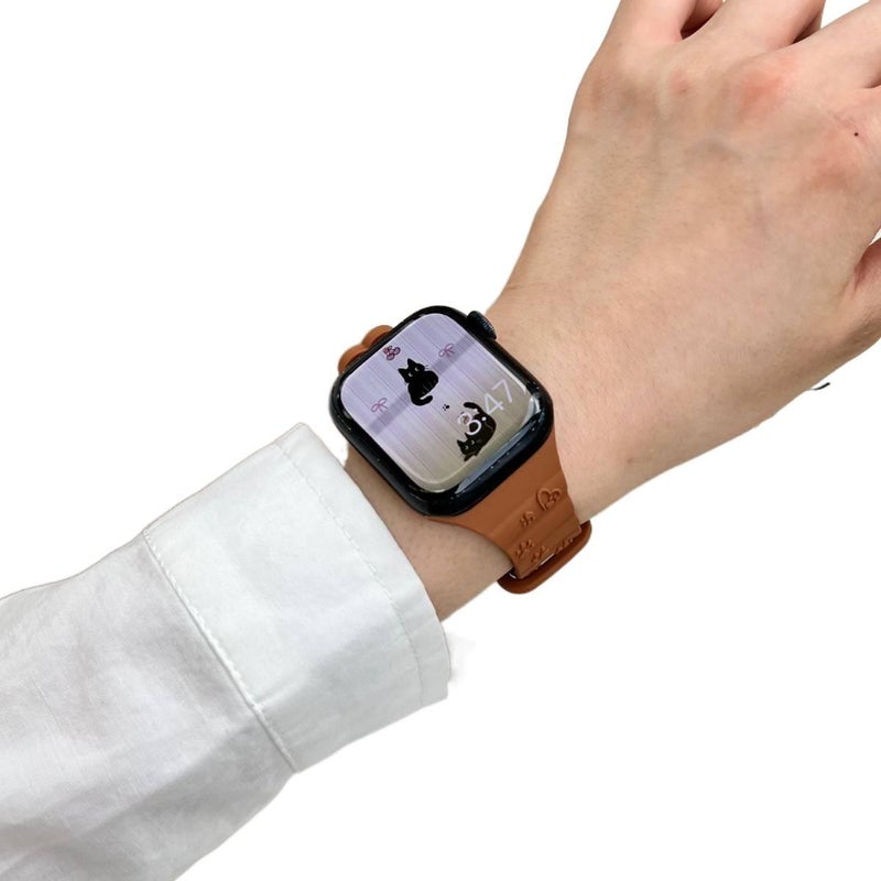 سوار ساعة ذكية سوار رياضي من السيليكون متوافق باللون Starlight قابل للتعديل مع Apple Watch 38/40/41mm بملاءمة قابلة للتعديل وحزام بديل - Image 2