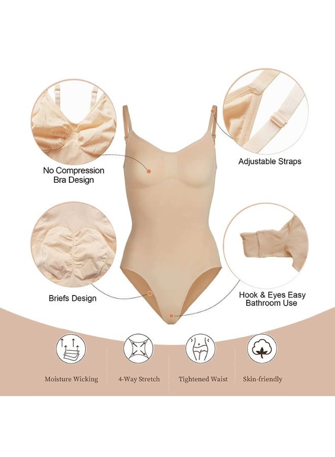 general EUYZOU Shapewear Bodysuit for Women Tummy Control Seamless Body Shaper Top - Image 4