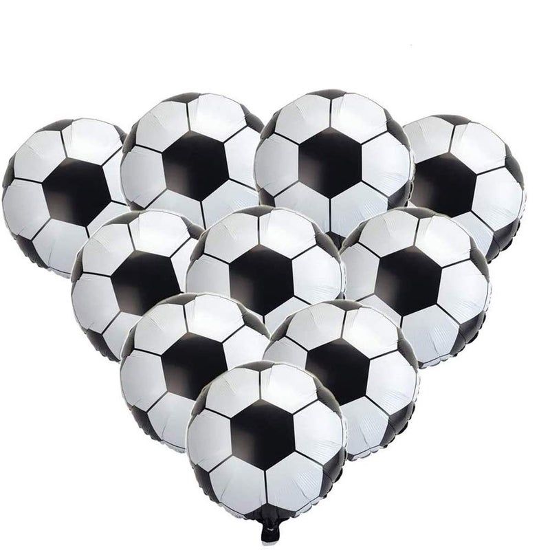 BinaryABC Soccer BalloonsFootball Party Supplies18 Inch10pcs