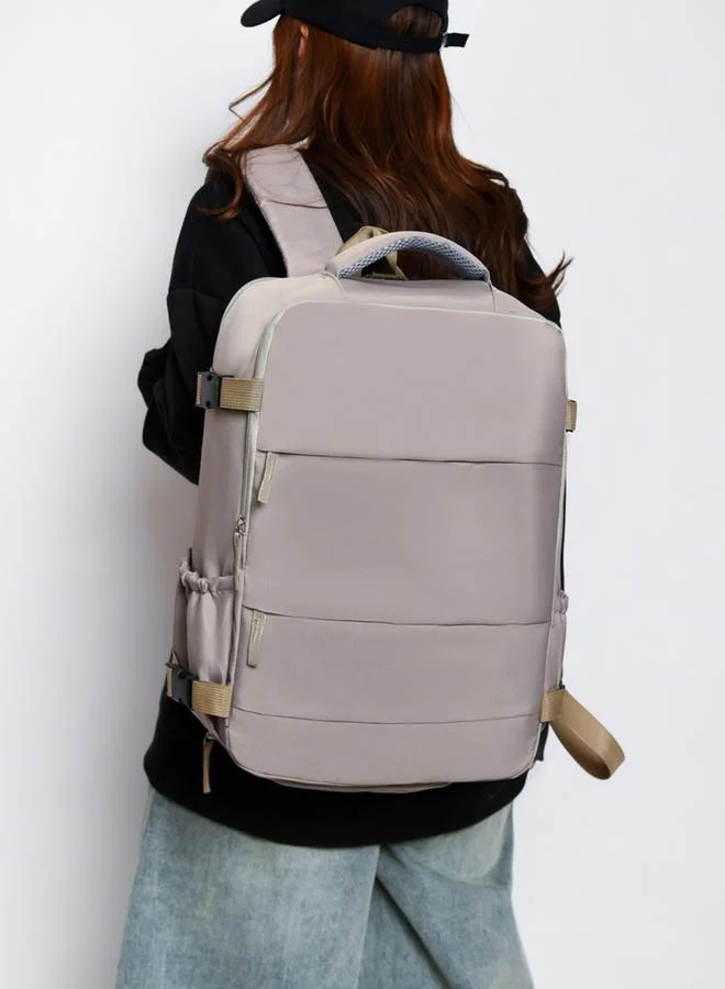 Take Two solid Zip Closure Backpack