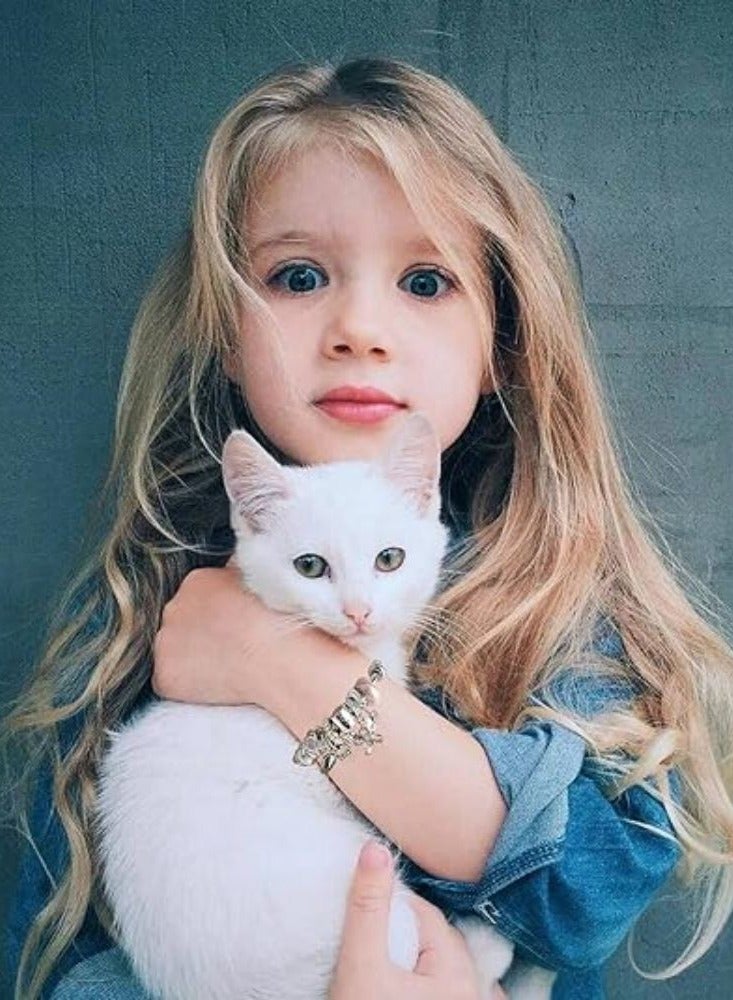 KASTWAVE Charm Bracelets for girls,exquisite cute cartoon friendship bracelets Stainless Steel Bangle, Adjustable girls jewelry Suitable for holiday gifts - Image 5