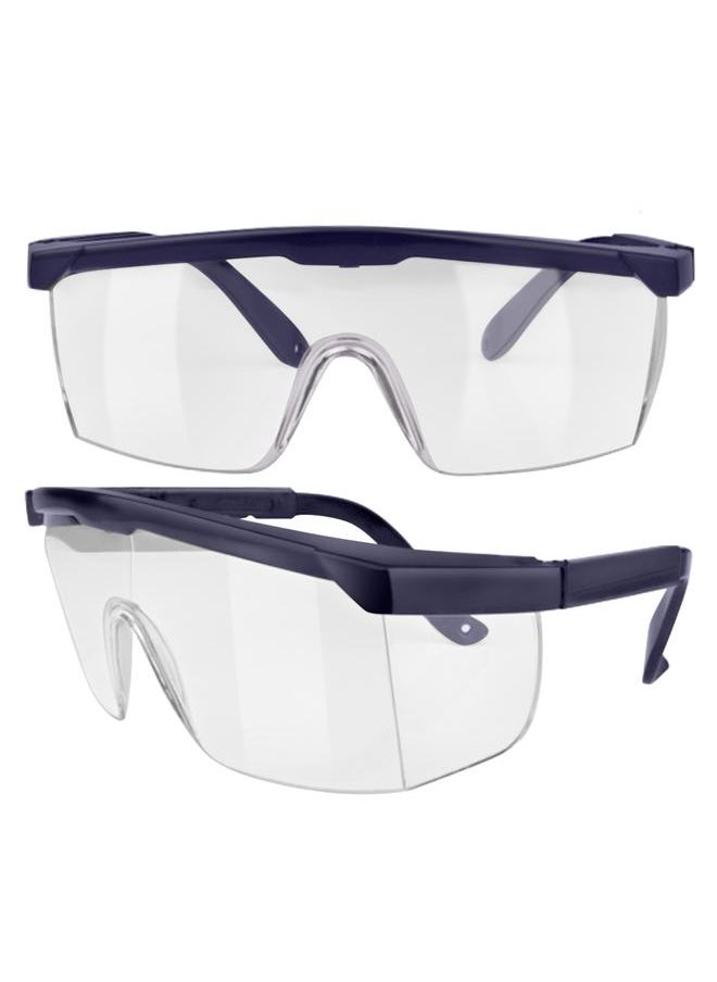 Thoraya Anti Fog Windproof Anti Dust Full-Sealing Goggles Transparent Lens Wearable Nearsighted Glasses(dark blue )  - Image 3