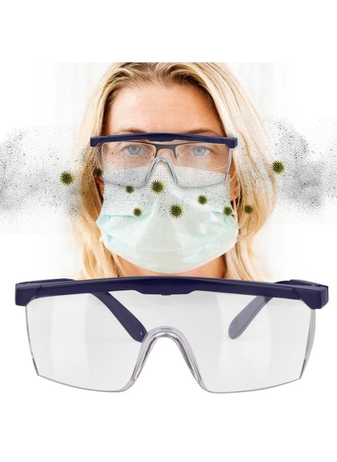 Thoraya Anti Fog Windproof Anti Dust Full-Sealing Goggles Transparent Lens Wearable Nearsighted Glasses(dark blue )  - Image 5