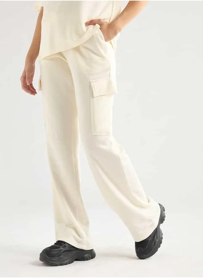 Splash FAV Crew Neck Pocket Detail T-shirt and Cargo Pants Set