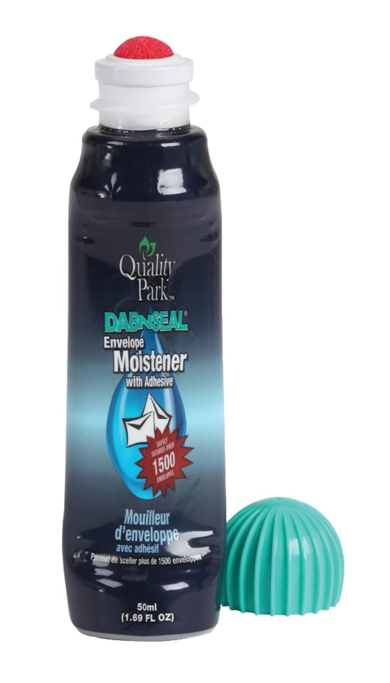 Quality Park Dab-N-Seal Envelope Moistener with Adhesive, 50ML Bottle, 4 Pack (46071) - Image 3