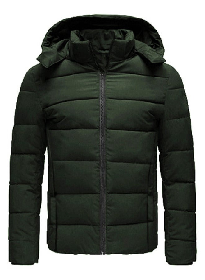 general Puffer Zipped Jacket With Removable Hood - Image 1