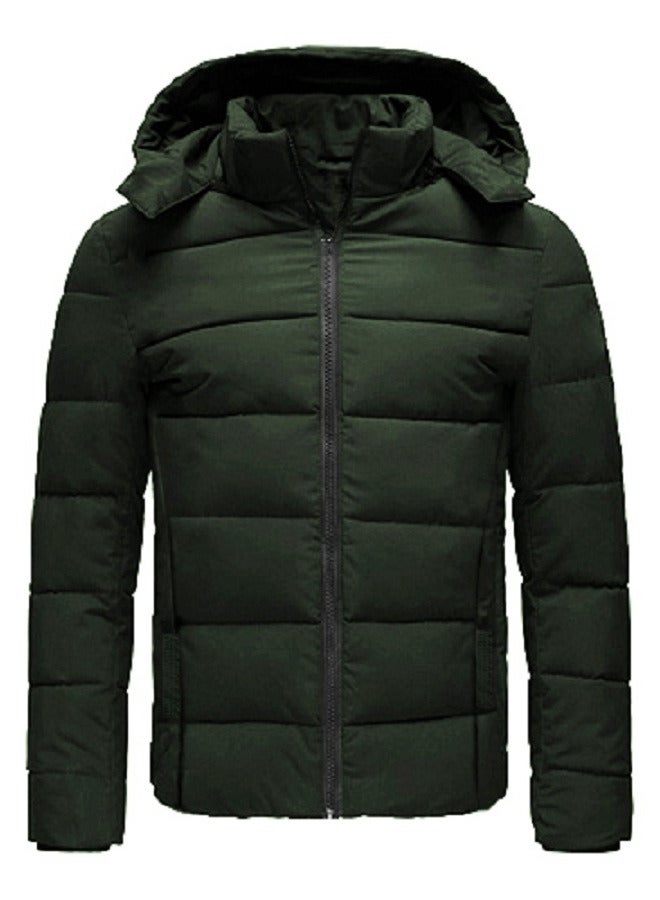 general Puffer Zipped Jacket With Removable Hood - Image 2